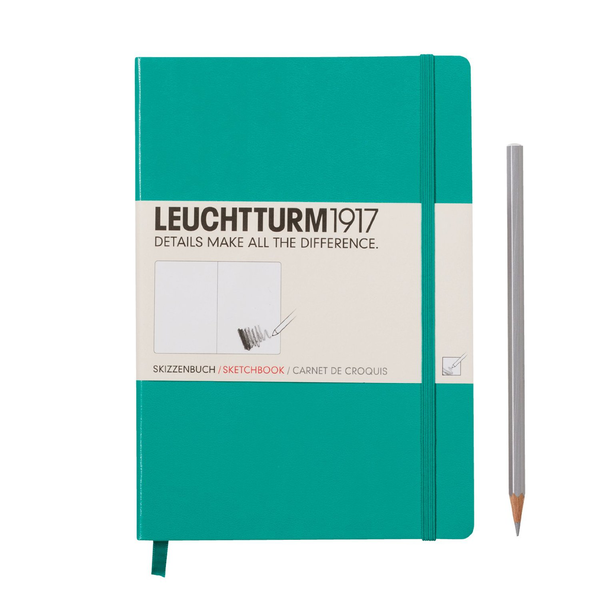  «Скетч-Бук LEUCHTTURM1917 Medium изумрудный (344999)», бренда Leuchtturm1917 - фото №1