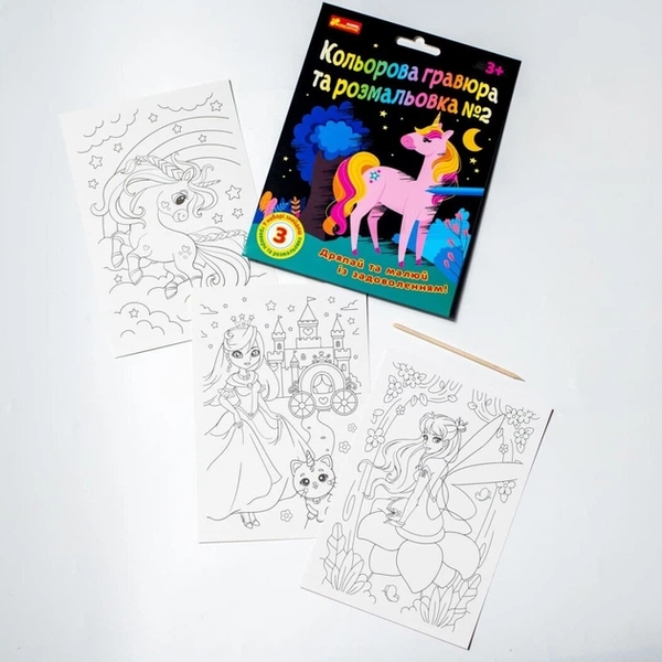Paper book «Color Engraving and Coloring Page No. 2» - фото №1