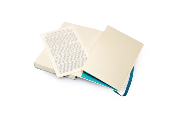  «Карманная записная книжка Moleskine Classic Soft нелинованная бирюзовая (QP613B6#9788867323593)», бренда Moleskine - фото №1