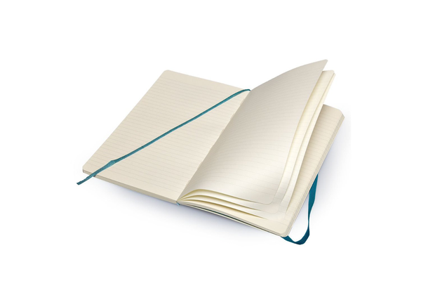 «Записная книжка Moleskine Classic Soft в линейку бирюзовая (QP616B6)», бренда Moleskine - фото №1