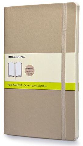 «Записная книжка Moleskine Classic Soft нелинованная бежевая (QP618G4)», бренда Moleskine - фото №1