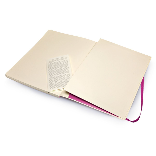 «Записная книжка Moleskine Classic Soft в линейку 19х25 см маджента (QP621H4)», бренда Moleskine - фото №1