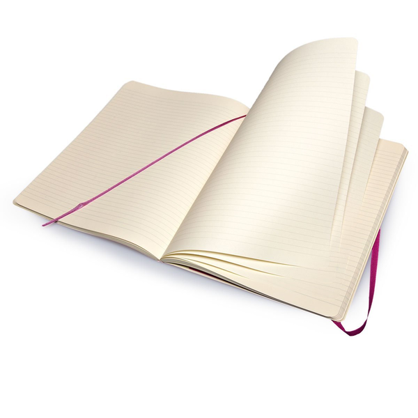 «Записная книжка Moleskine Classic Soft в линейку 19х25 см маджента (QP621H4)», бренда Moleskine - фото №1