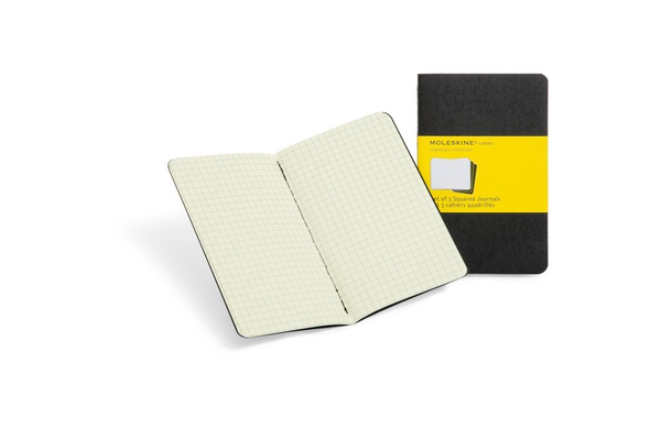  «3 карманных журнала для записей Moleskine Cahier Черные в клетку комплект из 3 молескинов (9788883704901#QP312F)», бренда Moleskine - фото №1