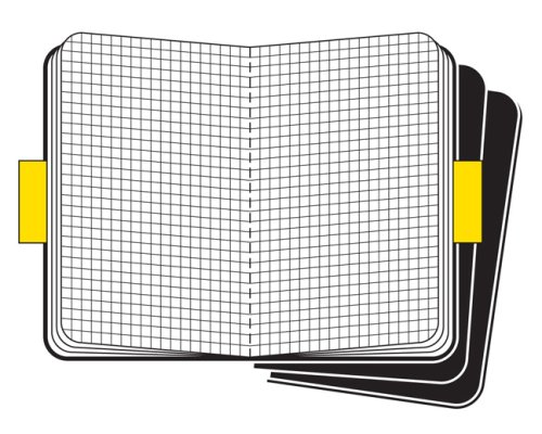  «3 карманных журнала для записей Moleskine Cahier Черные в клетку комплект из 3 молескинов (9788883704901#QP312F)», бренда Moleskine - фото №1