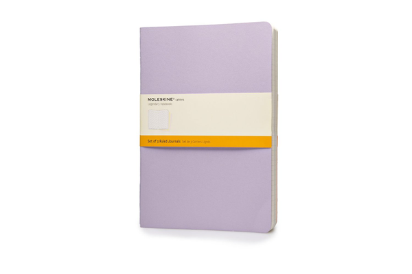  «3 журнала для записей Moleskine Cahier формата 19x25 см Пастельные в линейку комплект из 3 молескинов (CHA21#9788867320639)», бренда Moleskine - фото №1