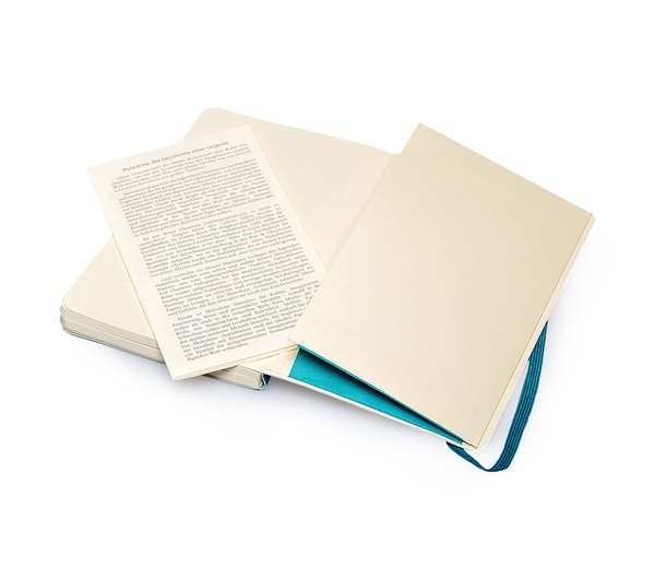  «Записная книжка Moleskine Coloured в мягком переплете Аквамарин нелинованная (978-88-6732-371-5#9788867323715#QP618B6)», бренда Moleskine - фото №1