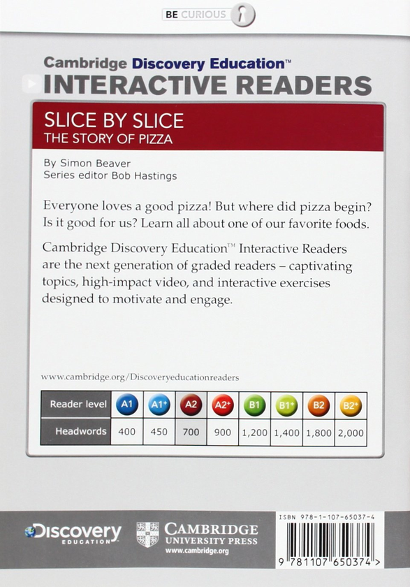 Бумажная книга «Slice by Slice: The Story of Pizza Low Intermediate Book with Online Access», автор Саймон Бивер - фото №1