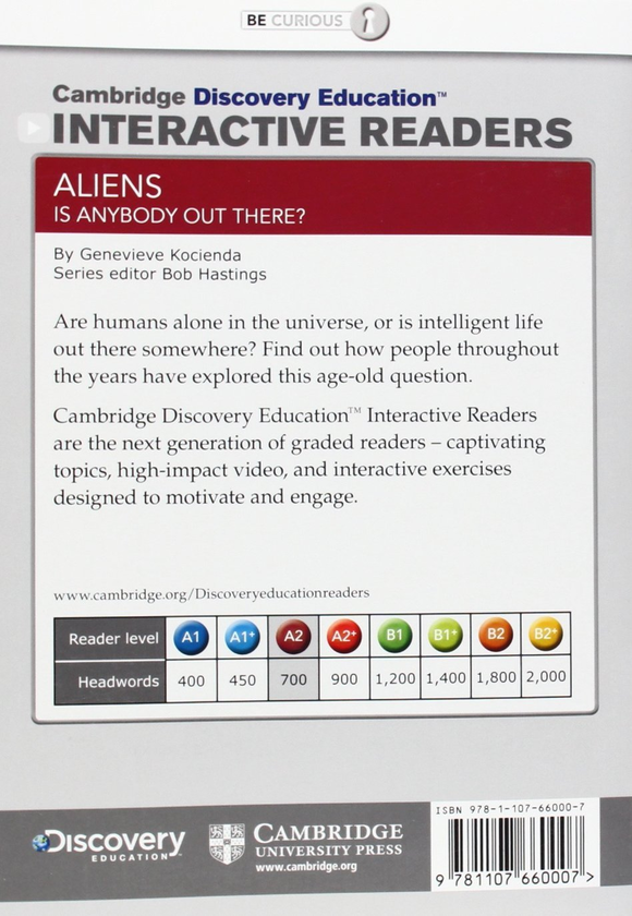 Бумажная книга «Aliens: Is Anybody out There? Low Intermediate. Book with Online Access», автор Женевьева Косьенда - фото №1
