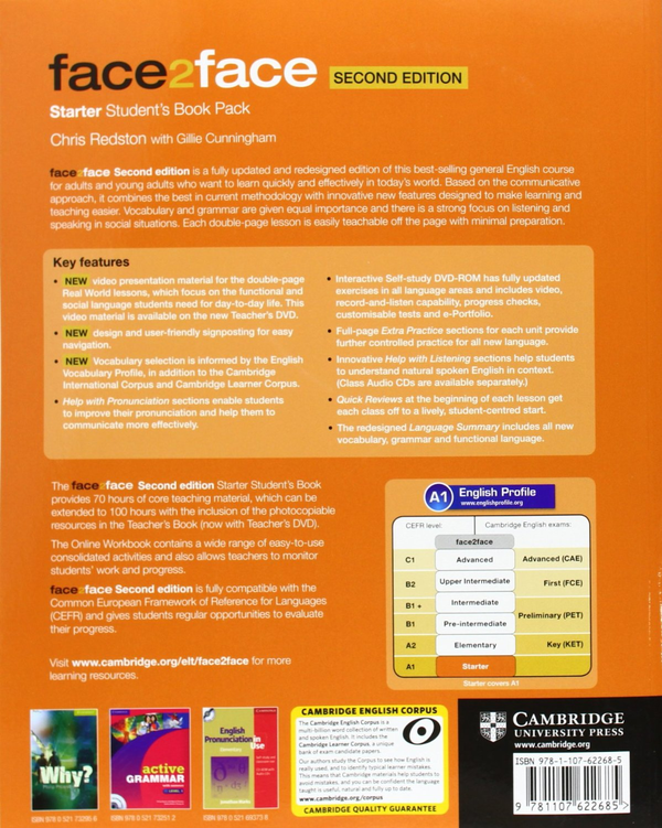 Бумажная книга «Face2face Starter Students Book with Online Workbook Pack (+ DVD-ROM)», авторов Chris Redston, Gillie Cunningham - фото №1