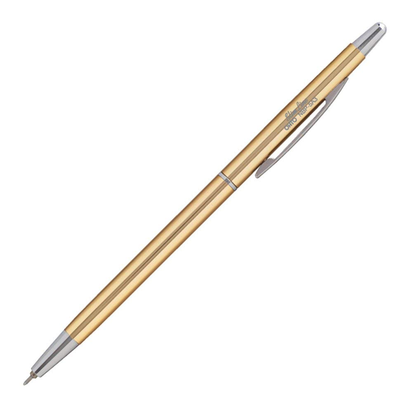  «Шариковая ручка OHTO Slim line 0.3 золотистая (NBP-5A3-GD)», бренда OHTO - фото №1