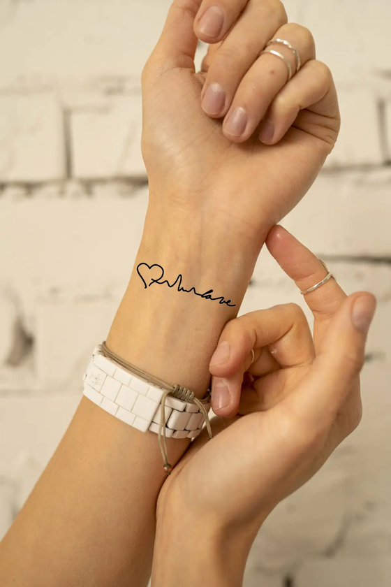 «Тимчасове тату Tattooshka Безкінечність зі словами (HC-416)», бренда Tattooshka - фото №1
