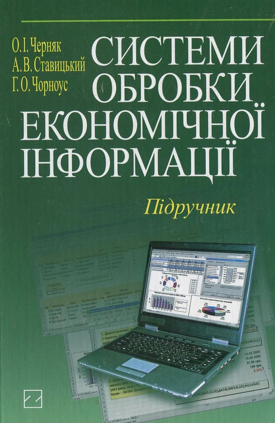 Паперова книга «Системи обробки економічної інформації», авторів Олександр Черняк, Андрій Ставицький, Галина Чорноус - фото №1