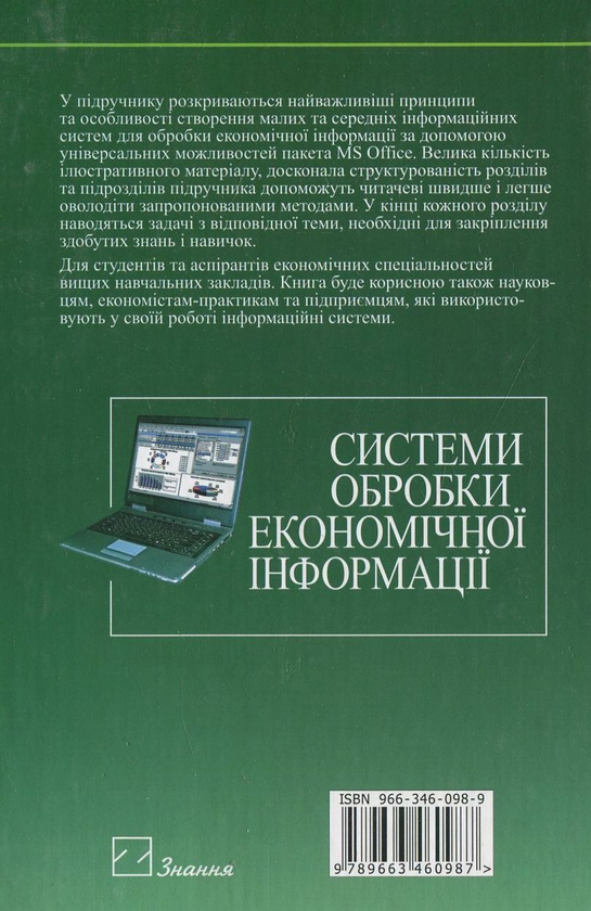 Паперова книга «Системи обробки економічної інформації», авторів Олександр Черняк, Андрій Ставицький, Галина Чорноус - фото №1