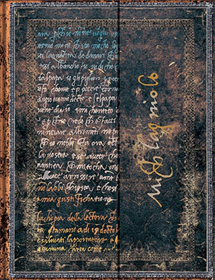  «Блокнот Paperblanks Микеланджело Буонарроти Рукописи большой (PB2174-2)», бренда Paperblanks - фото №1