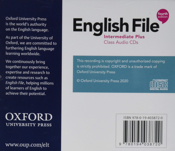 Паперова книга «English File. Intermediate Plus. Class Audio CDs» - фото №1