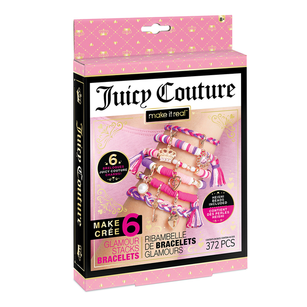 «Міні-набір для створення шарм-браслетів Make It Real Juicy Couture Гламурні браслети (MR4438)», бренду Make it Real - фото №1