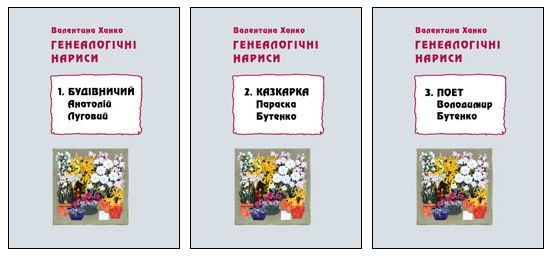 Бумажная книга «Генеалогічні нариси (комплект з 3 книг)», автор Валентина Ханко - фото №1
