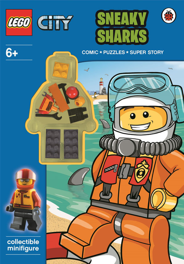 [object Object] «LEGO City: Sneaky Sharks Activity Book with Minifigure» - фото №2 - миниатюра