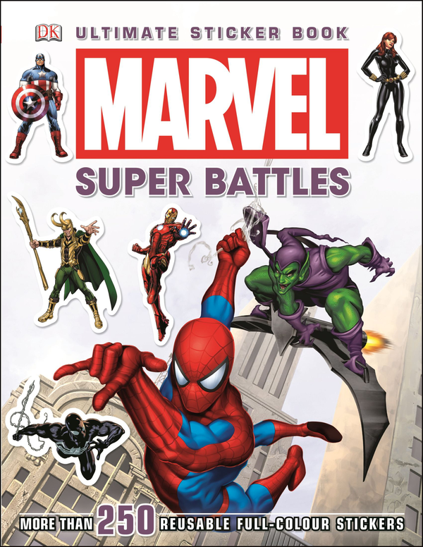 Бумажная книга «Marvel Super Battles Ultimate Sticker Book» - фото №1