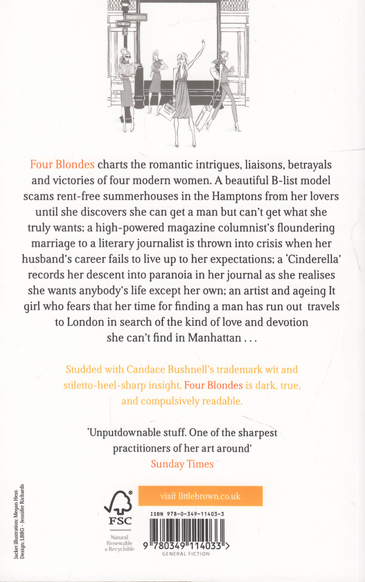Бумажная книга «Four Blondes», автор Кэндес Бушнелл - фото №1