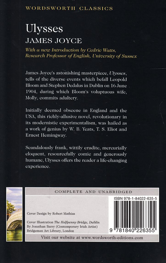 Бумажная книга «Ulysses», автор Джеймс Джойс - фото №1