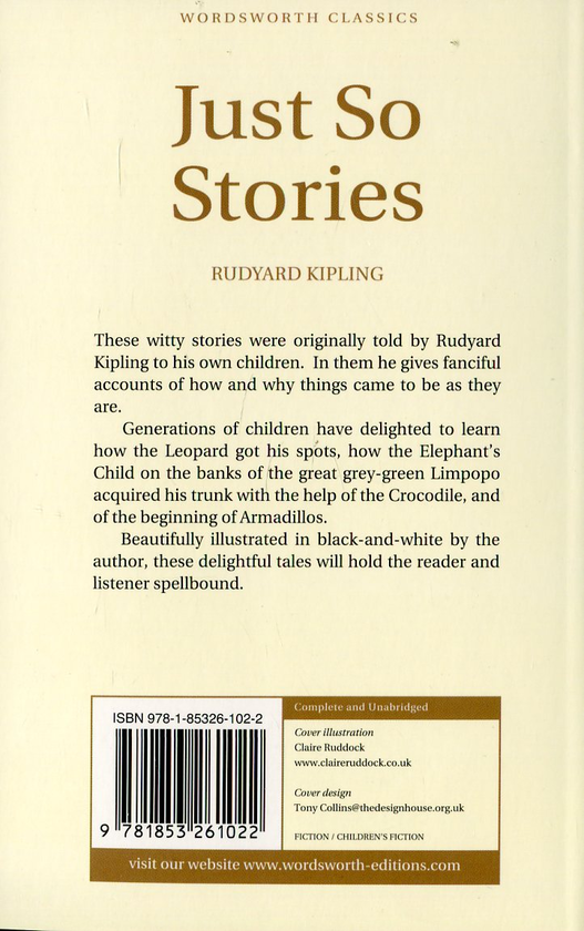 Бумажная книга «Just So Stories», автор Редьярд Киплинг - фото №1