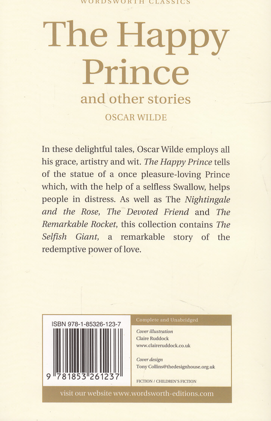 Бумажная книга «The Happy Prince & Other Stories», автор Оскар Уайльд - фото №1