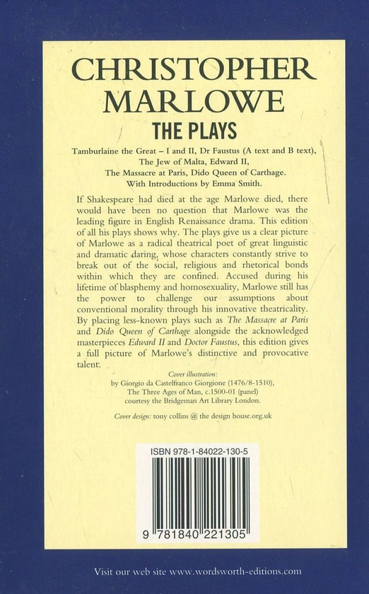 Бумажная книга «Christopher Marlowe. The Plays», автор Кристофер Марло - фото №1