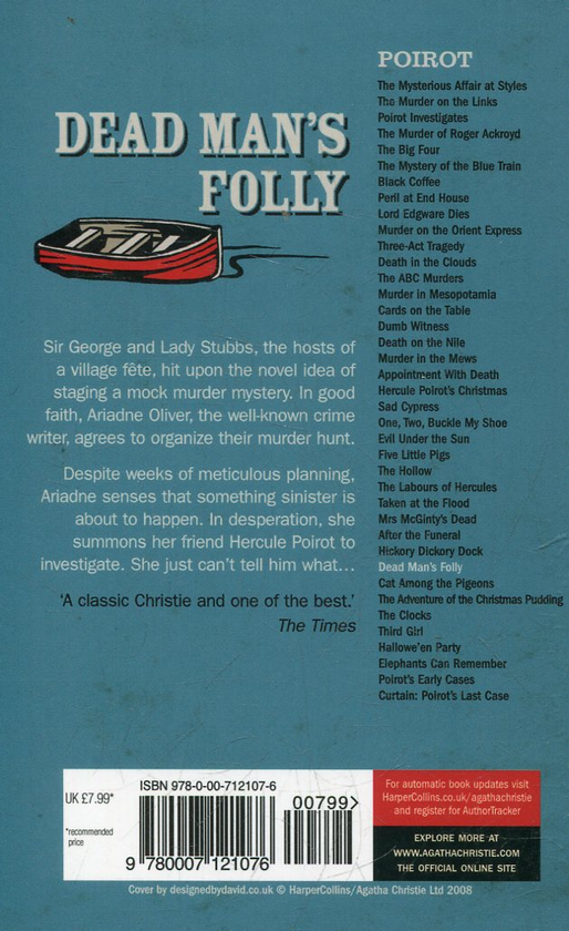 Бумажная книга «Dead Man’s Folly», автор Агата Кристи - фото №1