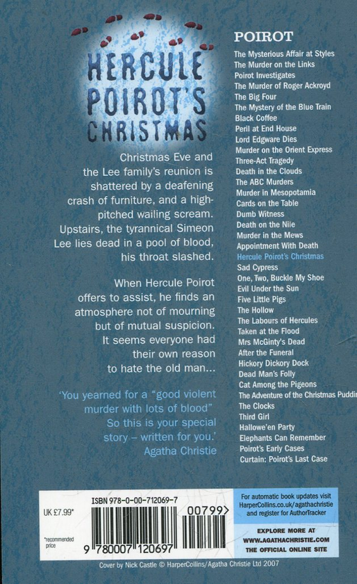 Бумажная книга «Hercule Poirot's Christmas», автор Агата Кристи - фото №1