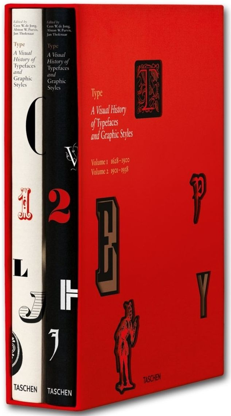 Паперова книга «Type: A Visual History of Typefaces and Graphic Styles», авторів Іан Толенаар, Алстон В. Первис, Сіз де Йонг - фото №1