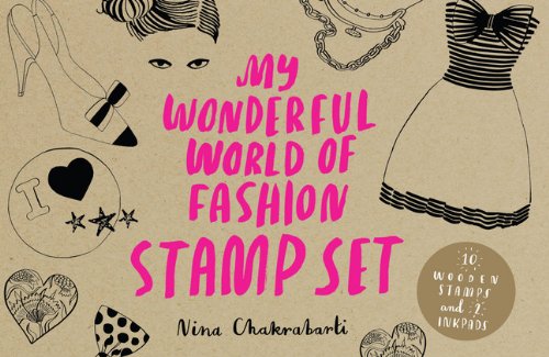 Паперова книга «My Wonderful World of Fashion Stamp Set», автор Ніна Чакрабарті - фото №1