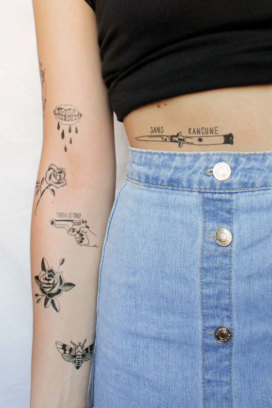 «Тимчасове тату Tattooshka Брутальність (HB-587)», бренда Tattooshka - фото №1