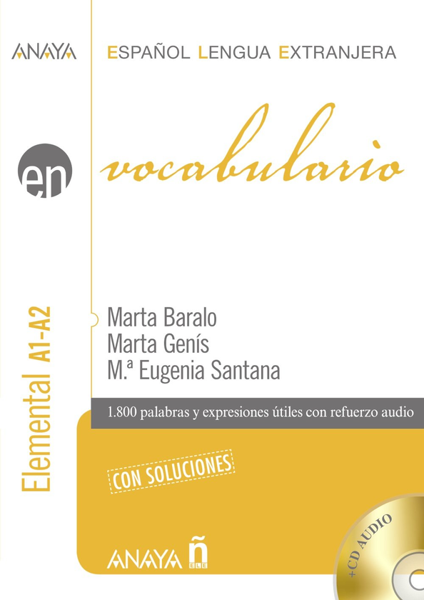 [object Object] «Vocabulario Elemental A1-A2 con soluciones+CD», авторів Марта Барало Оттонелло, Марта Геніс - фото №1