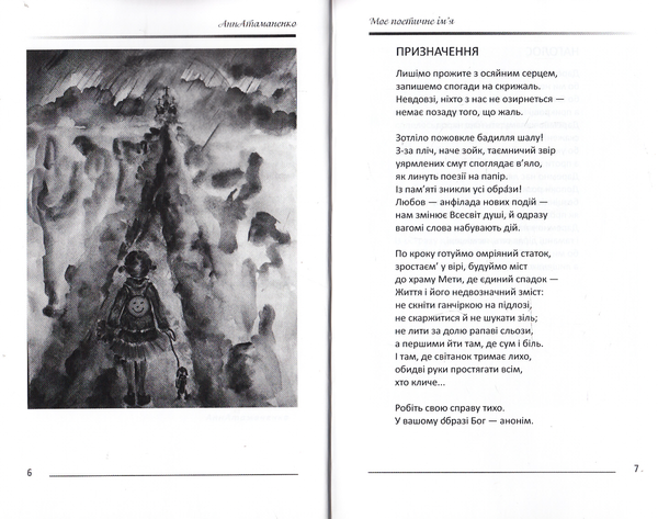 Паперова книга «Моє поетичне ім'я», автор Анна Атаманенко - фото №1