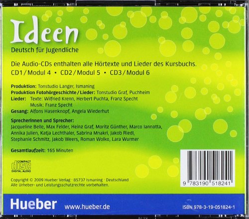 Бумажная книга «Ideen. Cds Zum Kursbuch 2. German Edition (3 CD)» - фото №1