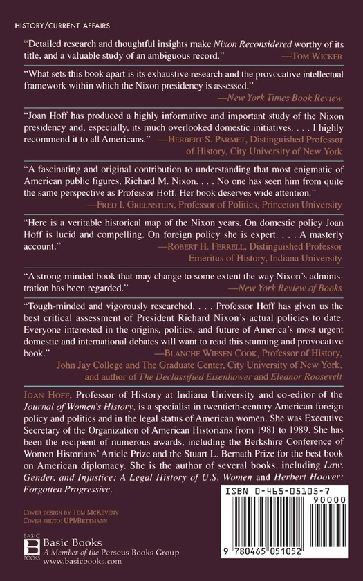 Паперова книга «Nixon Reconsidered», автор Джоан Хофф - фото №1