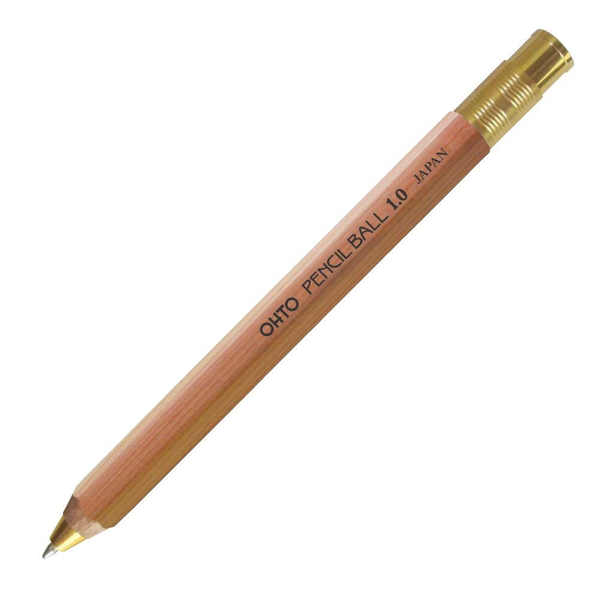  «Шариковая ручка OHTO Pencil Ball 1.0 natural (BP-680E-NT)», бренда OHTO - фото №1