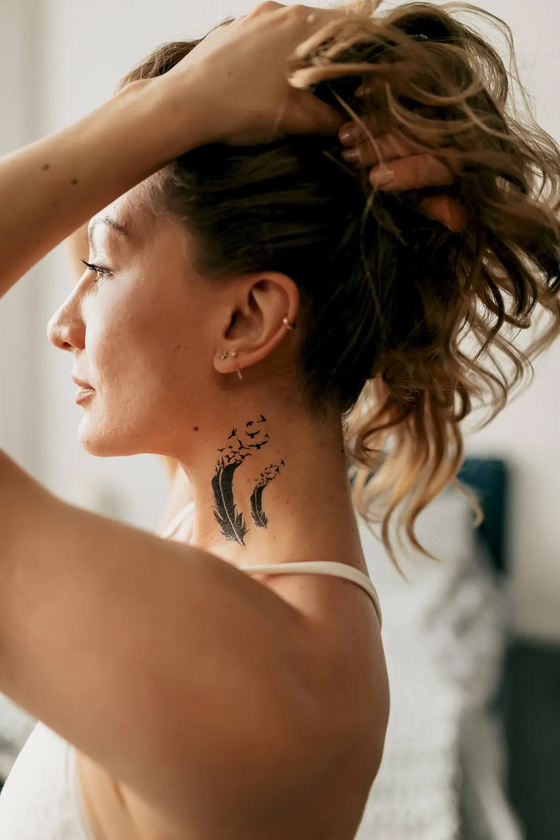 «Тимчасове тату Tattooshka 3 пера (X-096)», бренда Tattooshka - фото №1