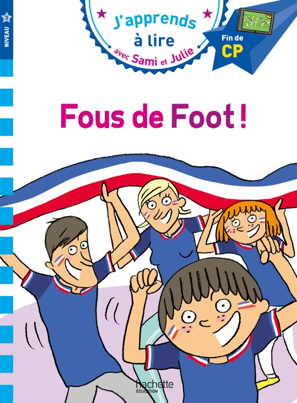 Бумажная книга «Sami et Julie CP Niv 3 Fous de foot!», автор Тереза ​​Бонте - фото №1