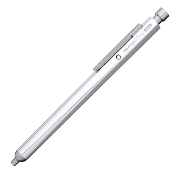  «Шариковая ручка OHTO Horizon 0.7 серебристая (NBP-587H-SV)», бренда OHTO - фото №1