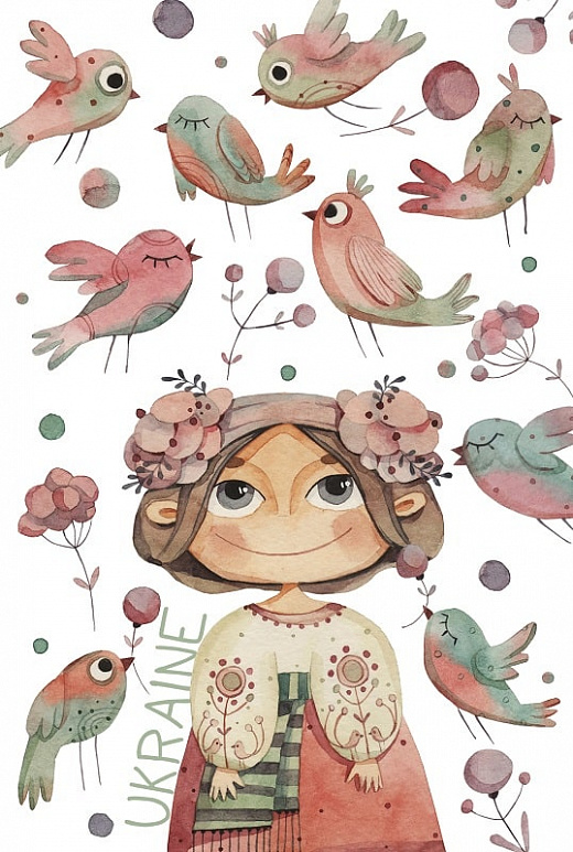  «Листівка PollyArt Ukraine. Весна», бренда PollyArt - фото №1