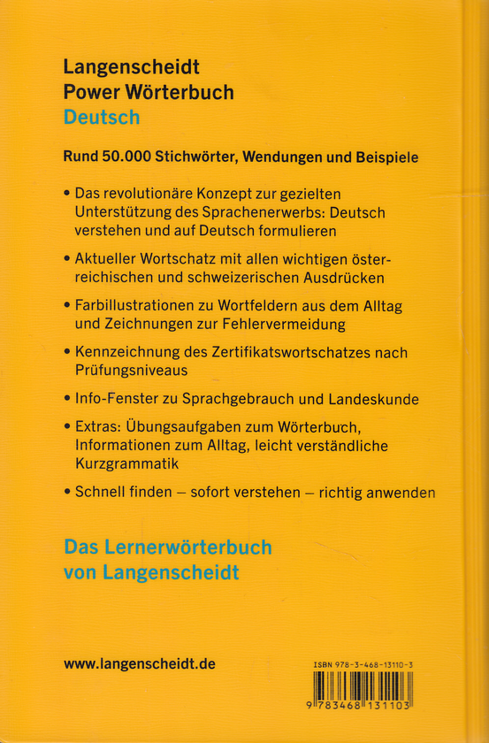 Бумажная книга «Langenscheidt Power Worterbuch. Deutsch», автор Ханс Вельманн - фото №1