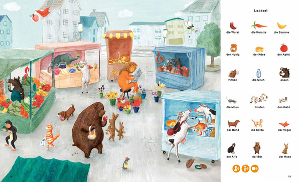 Бумажная книга «Mein tierisch tolles Bildworterbuch. Deutsch», авторов Джила Хоппенштед, Ина Вормс - фото №1