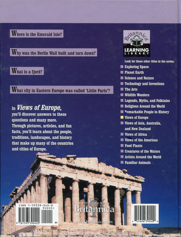 Паперова книга «Views of Europe» - фото №1