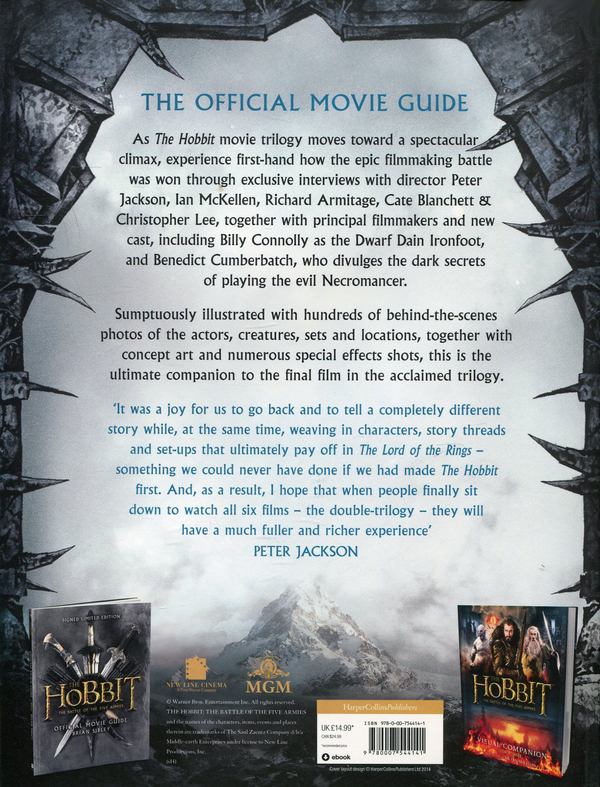 Бумажная книга «The Hobbit. The Battle of the Five Armies. Official Movie Guide», автор Брайан Сибли - фото №1