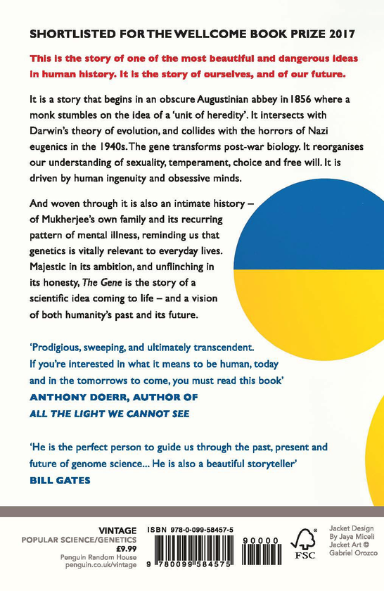 Паперова книга «The Gene. An Intimate History», автор Сіддгартха Мукерджі - фото №1