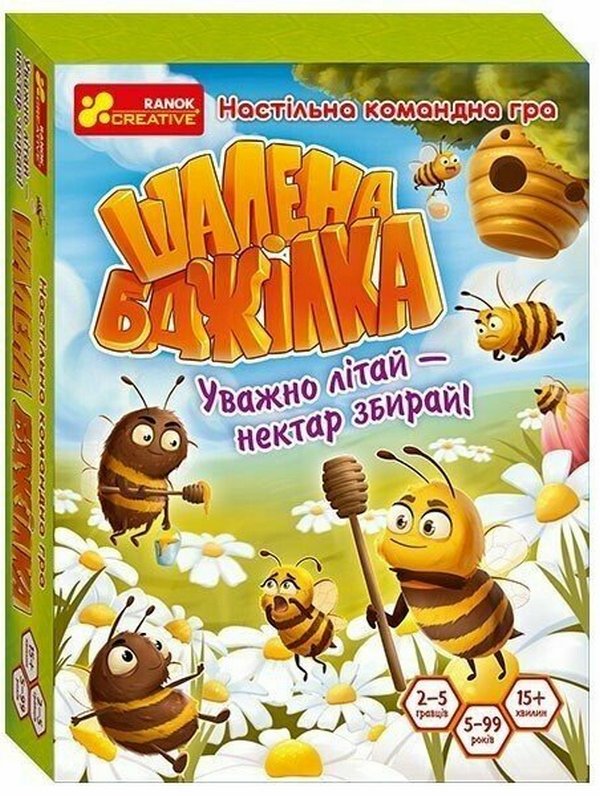 Книга Настільна командна гра "Шалена бджілка"