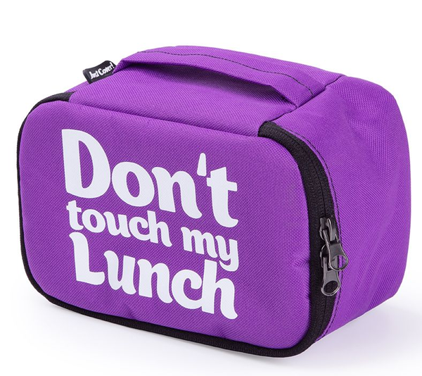 «Термо-сумка для ланча Just Cover Ланч бэг Don't Touch My Lunch сиреневый mini (4823087001847)», бренда Just Cover - фото №1